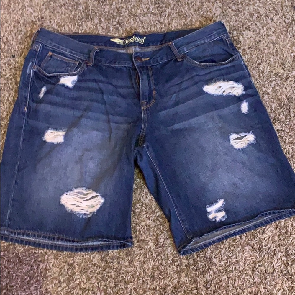 Distressed Boyfriend shorts